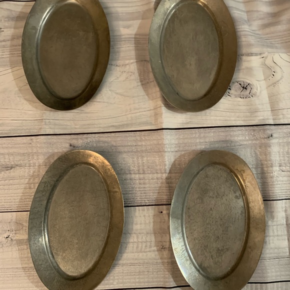 Steak plate with wooden platform ~ set of 4 - Picture 10 of 15